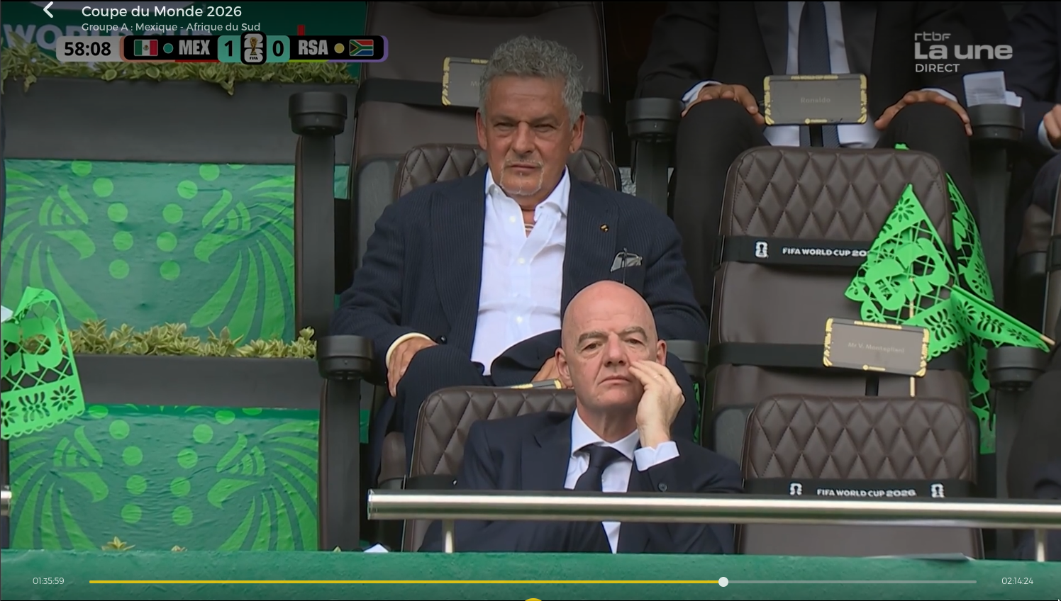 Gianni Infantino au match d'ouverture de la coupe du monde 2026